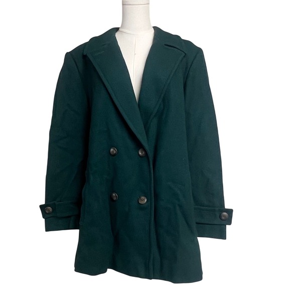 Pendleton Jackets & Blazers - Pendleton Double Breasted Wool Blend Peacoat Green Size 14 (L/XL) Classic Winter